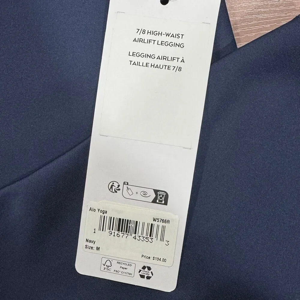 ALO 7/8 High-Waist Airlift Legging Navy
